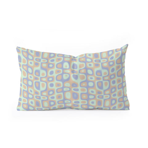 Kaleiope Studio Modern Colorful Groovy Pattern Oblong Throw Pillow