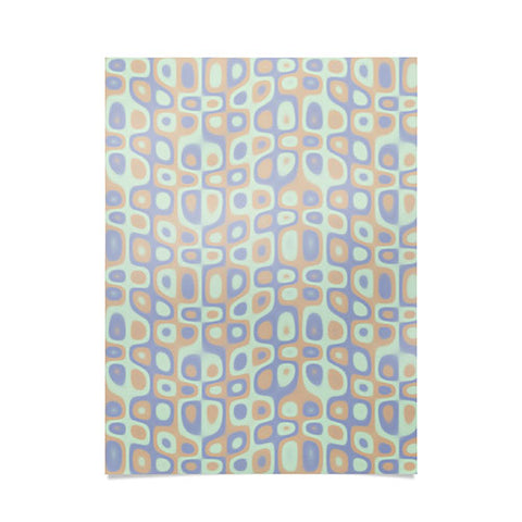 Kaleiope Studio Modern Colorful Groovy Pattern Poster