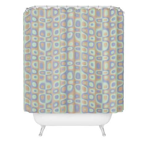 Kaleiope Studio Modern Colorful Groovy Pattern Shower Curtain