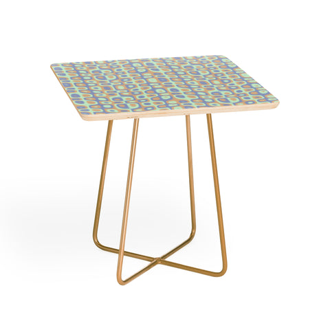 Kaleiope Studio Modern Colorful Groovy Pattern Side Table