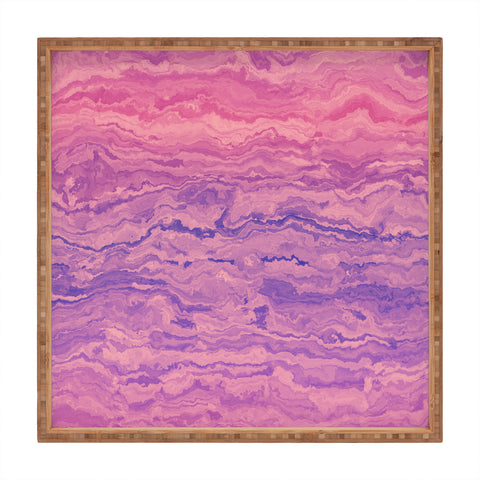 Kaleiope Studio Muted Marbled Gradient Square Tray
