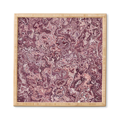 Kaleiope Studio Muted Red Marble Framed Wall Art