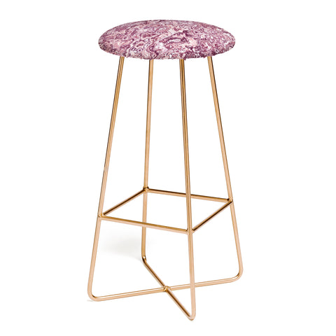 Kaleiope Studio Muted Red Marble Bar Stool