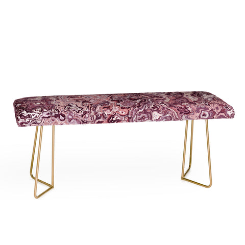 Kaleiope Studio Muted Red Marble Bench