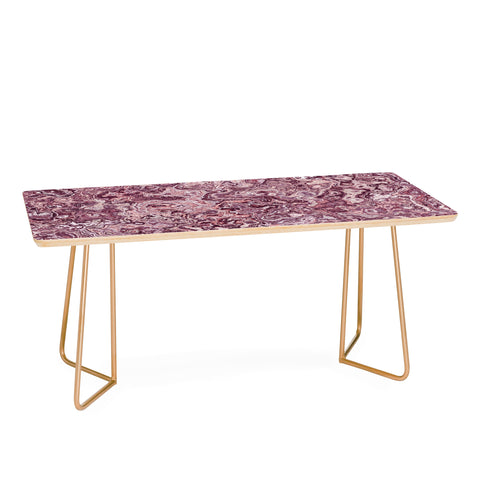 Kaleiope Studio Muted Red Marble Coffee Table