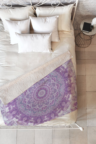 Kaleiope Studio Ornate Mandala Fleece Throw Blanket