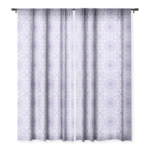 Kaleiope Studio Pastel Mandala Pattern Sheer Window Curtain