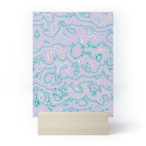 Kaleiope Studio Pastel Squiggly Stripes Mini Art Print