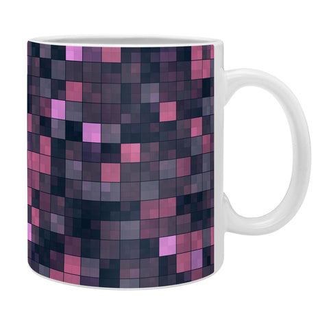 Kaleiope Studio Pink and Gray Squares Coffee Mug