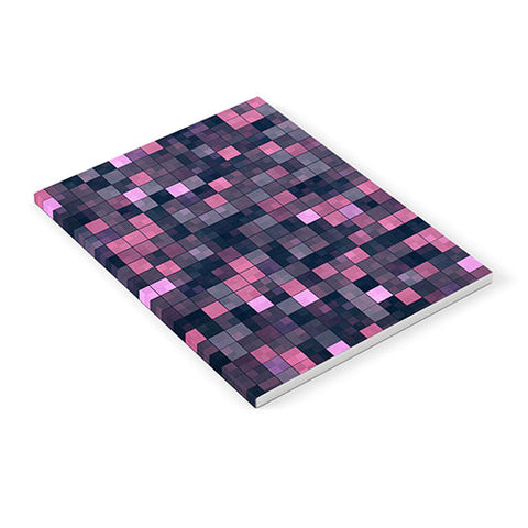 Kaleiope Studio Pink and Gray Squares Notebook