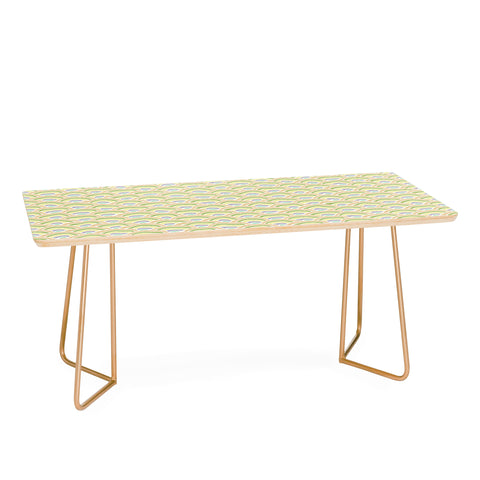 Kaleiope Studio Squiggly Seigaiha Pattern Coffee Table