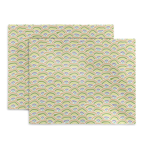 Kaleiope Studio Squiggly Seigaiha Pattern Placemat