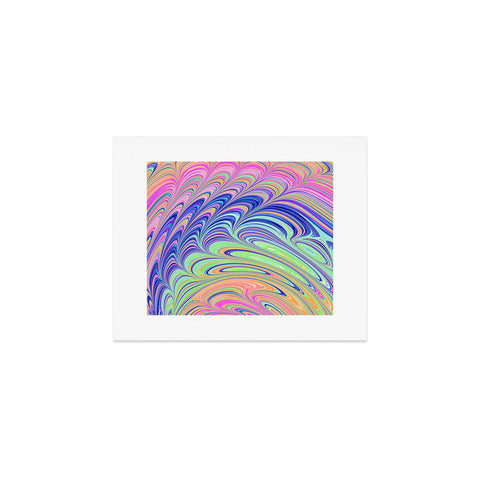 Kaleiope Studio Trippy Swirly Rainbow Art Print