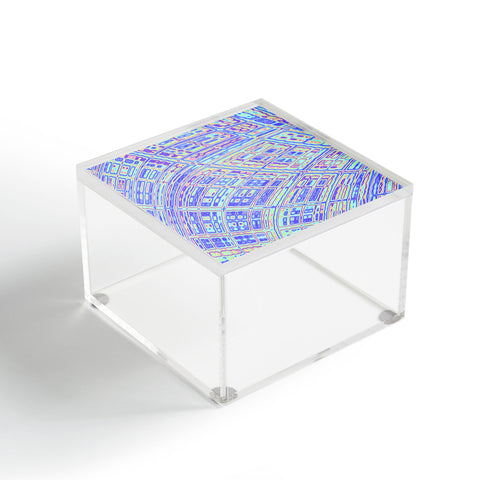 Kaleiope Studio Trippy Vibrant Fractal Texture Acrylic Box