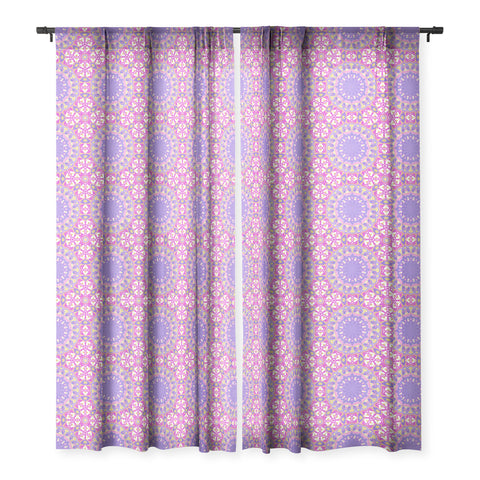 Kaleiope Studio Vibrant Ornate Pattern Sheer Window Curtain