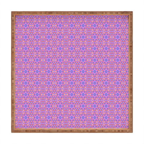 Kaleiope Studio Vibrant Ornate Tiling Pattern Square Tray