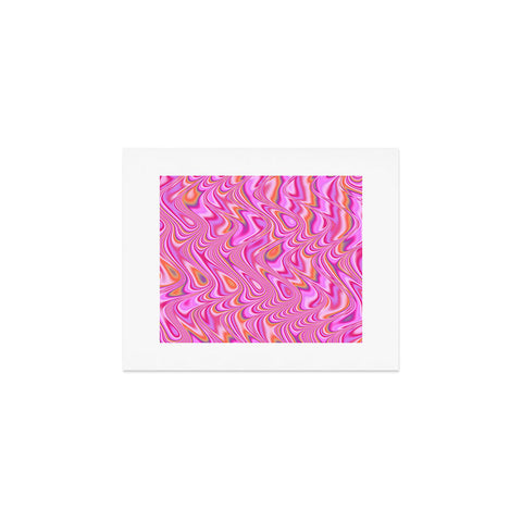 Kaleiope Studio Vibrant Pink Waves Art Print