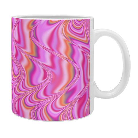 Kaleiope Studio Vibrant Pink Waves Coffee Mug