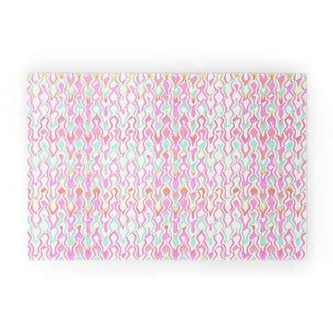Kaleiope Studio Vibrant Trippy Groovy Pattern Welcome Mat