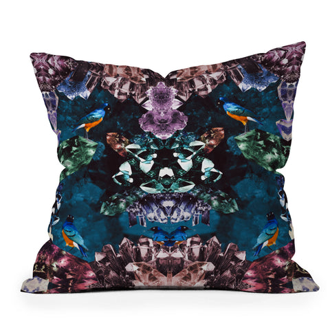 Kangarui Crystal Cave Throw Pillow