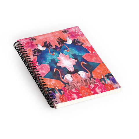 Kangarui Crystal Flamingo Spiral Notebook
