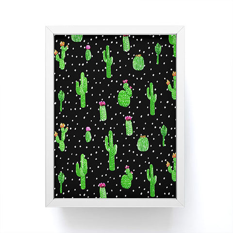 Kangarui Dotted Cactus Framed Mini Art Print
