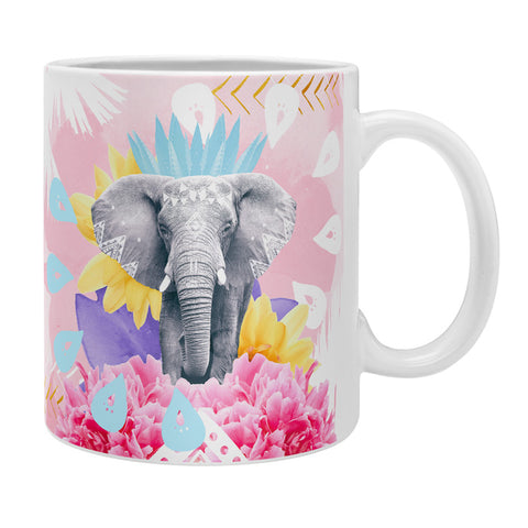 Kangarui Elephant Festival Pink Coffee Mug