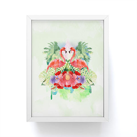 Kangarui Exotic Flamingo Framed Mini Art Print