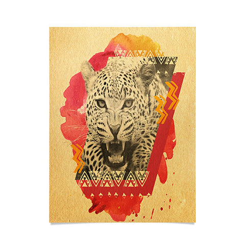 Kangarui Fierce Leopard Poster