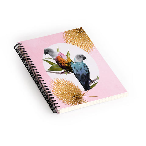Kangarui Jolly Parrots Spiral Notebook