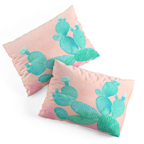 Kangarui Pastel Cactus Pillow Shams