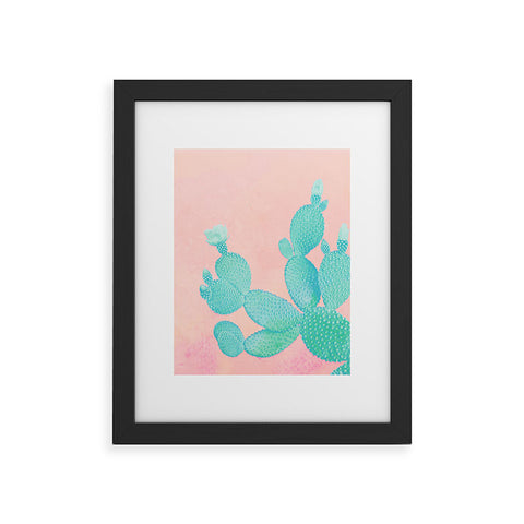 Kangarui Pastel Cactus Framed Art Print