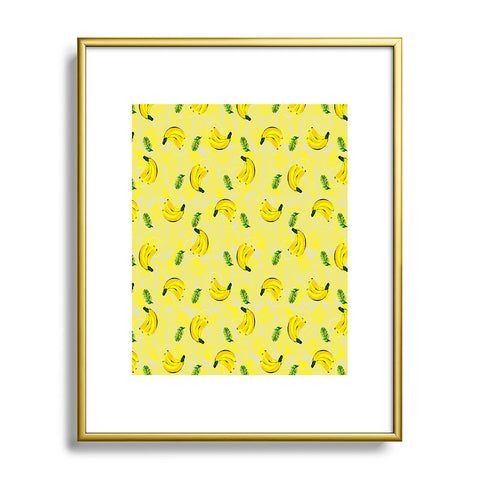 Kangarui Yellow Bananas Metal Framed Art Print