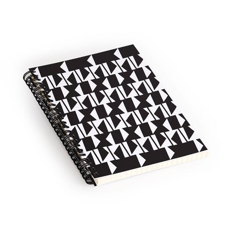 Karen Harris Bravo Black And White Spiral Notebook
