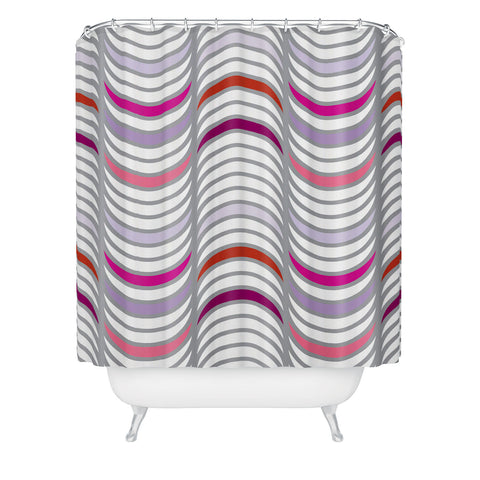Karen Harris Candy Tidal Wave Shower Curtain