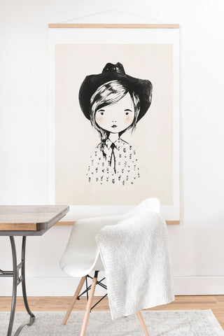 Kelli Murray Cowgirl Art Print And Hanger
