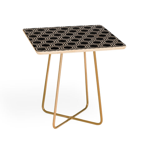 Kelly Haines Black Concrete Hexagons Side Table
