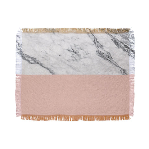 Kelly Haines Color Block Marble Throw Blanket