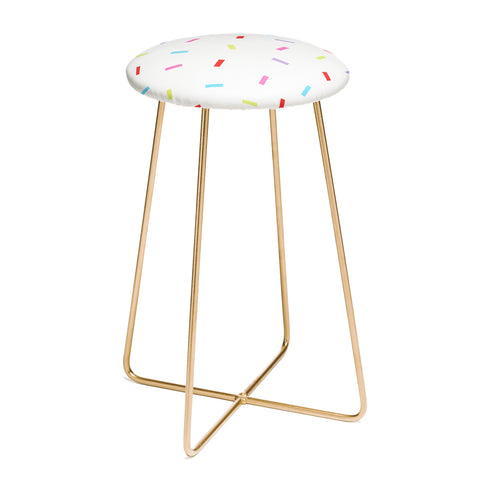 Kelly Haines Colorful Confetti Counter Stool