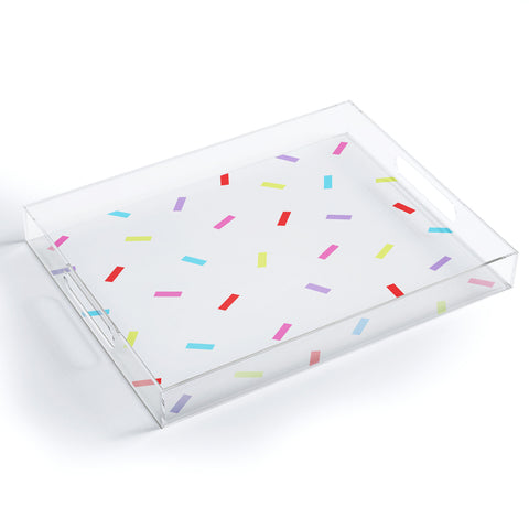 Kelly Haines Colorful Confetti Acrylic Tray