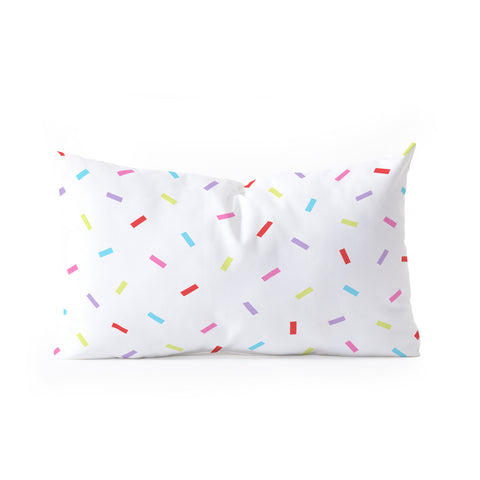 Kelly Haines Colorful Confetti Oblong Throw Pillow