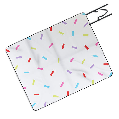 Kelly Haines Colorful Confetti Picnic Blanket