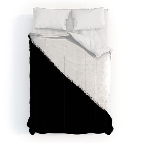 Kelly Haines Concrete Black Paint Comforter