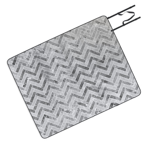 Kelly Haines Concrete Herringbone Picnic Blanket