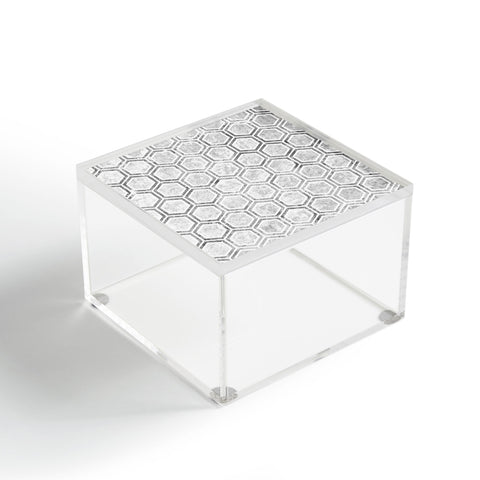 Kelly Haines Concrete Hexagons Acrylic Box