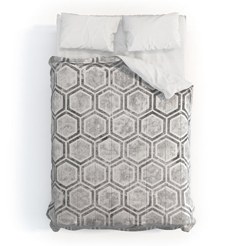 Kelly Haines Concrete Hexagons Comforter
