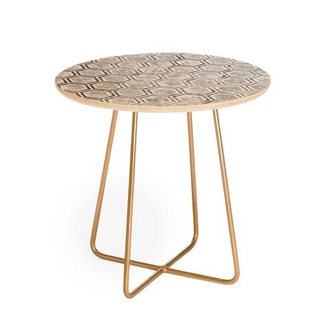 Kelly Haines Concrete Hexagons Round Side Table