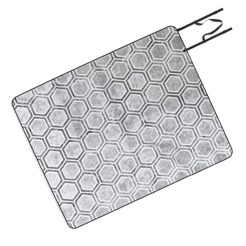 Kelly Haines Concrete Hexagons Picnic Blanket
