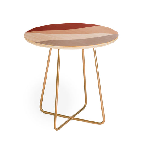 Kelly Haines Desert Waves Round Side Table