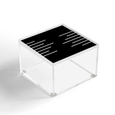 Kelly Haines Geometric Stripes Acrylic Box